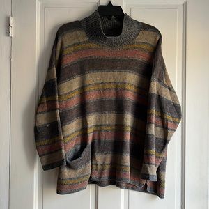 FLAX mock turtleneck sweater